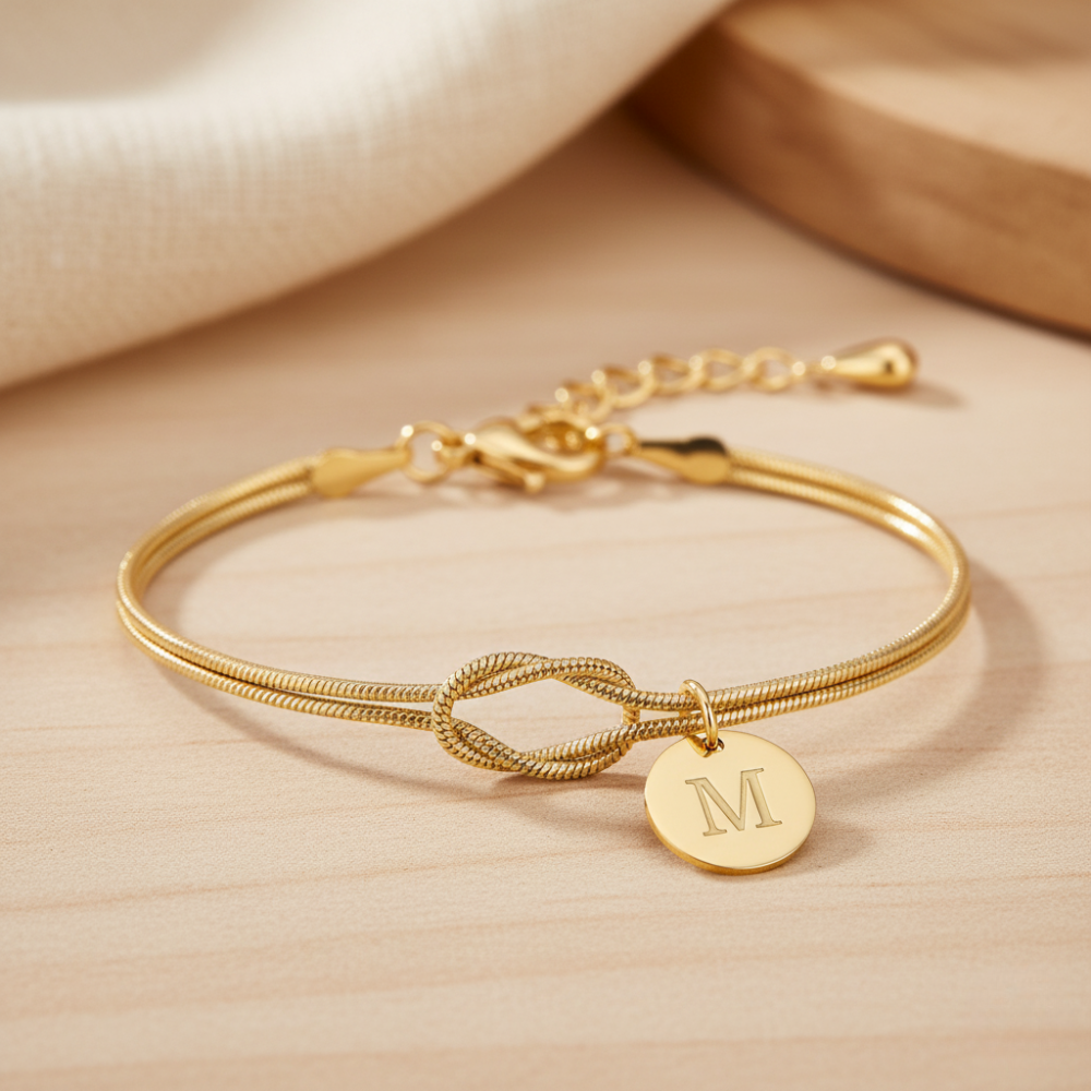 2pc Dainty Love Knot Bracelet