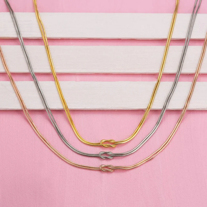 Minimal Love Knot Necklace