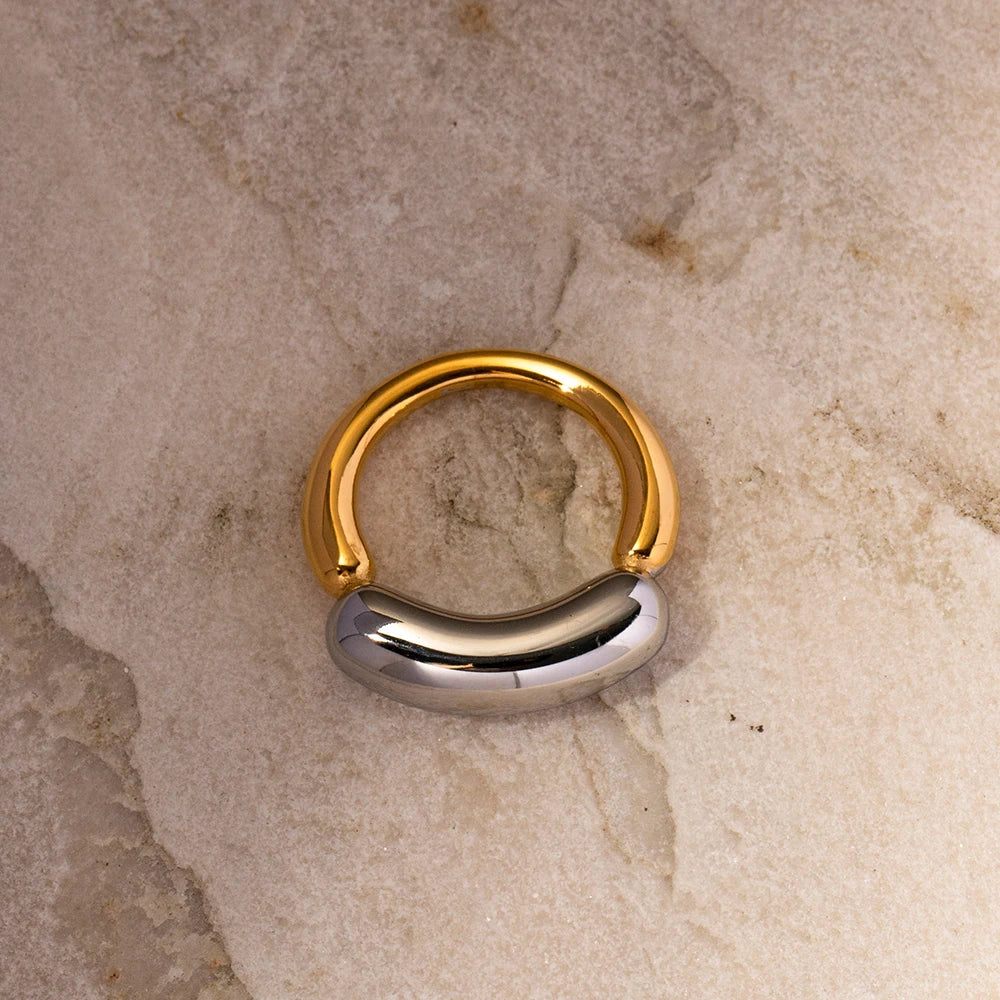 Two Tone Sage Ring