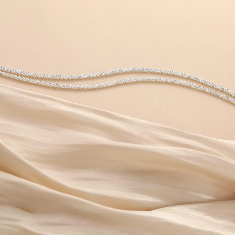 Dainty Layered Sparkling Anklet