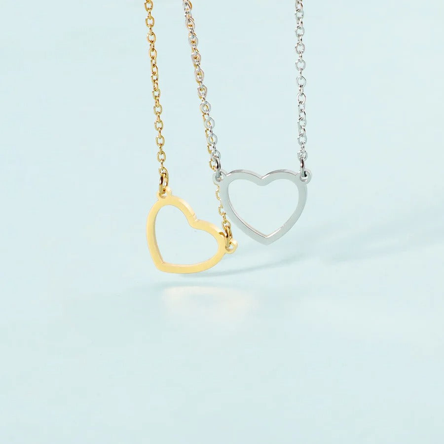 Hollow Heart Necklace