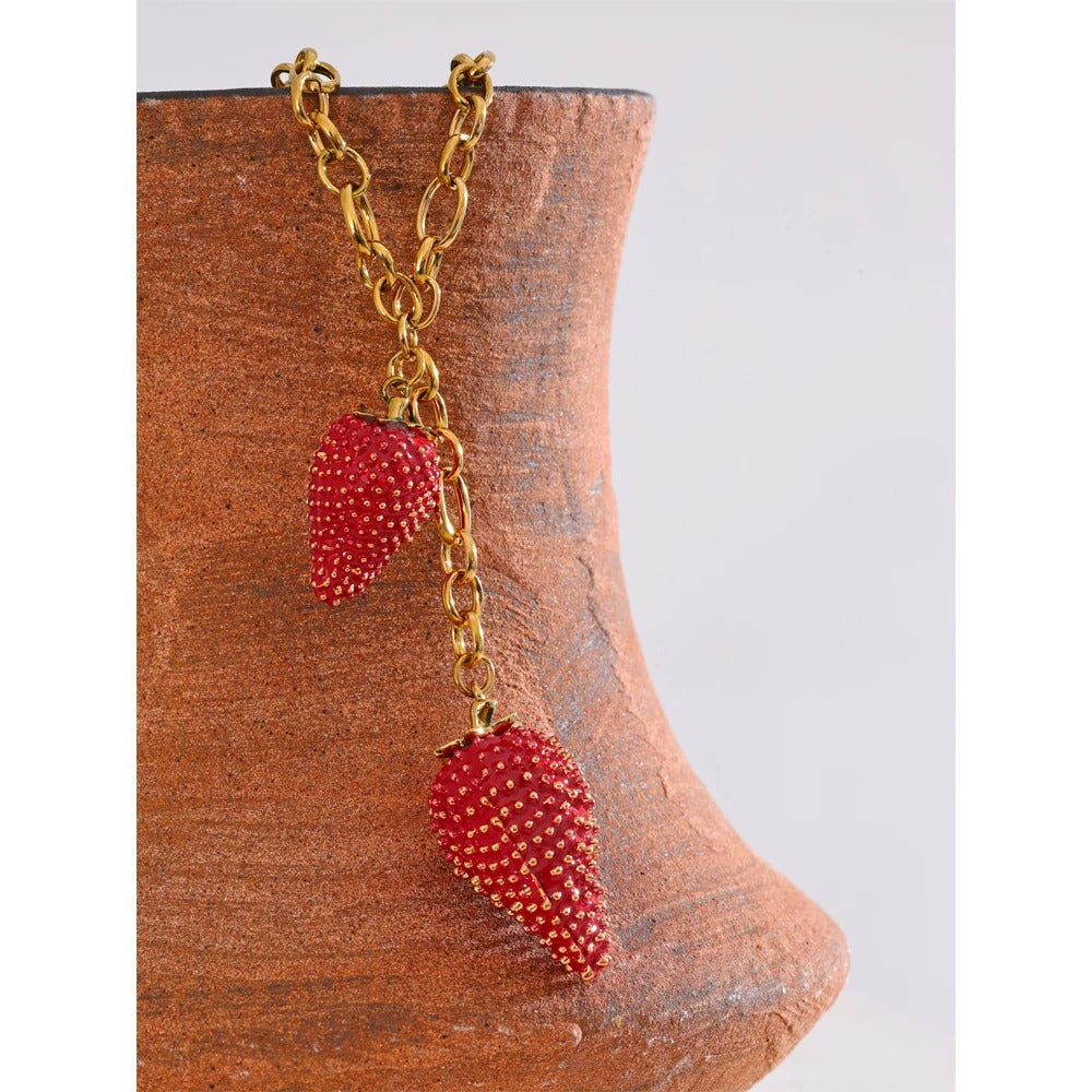 Strawberry Blossom Necklace