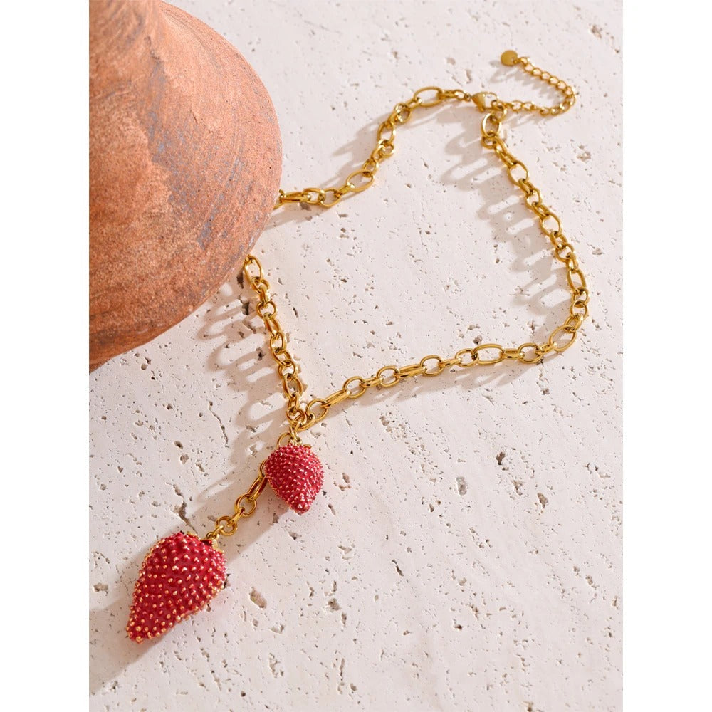 Strawberry Blossom Necklace