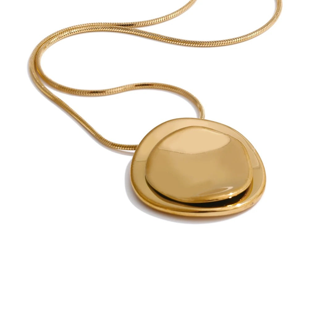 Double Flat Pebble Necklace – SoulBond